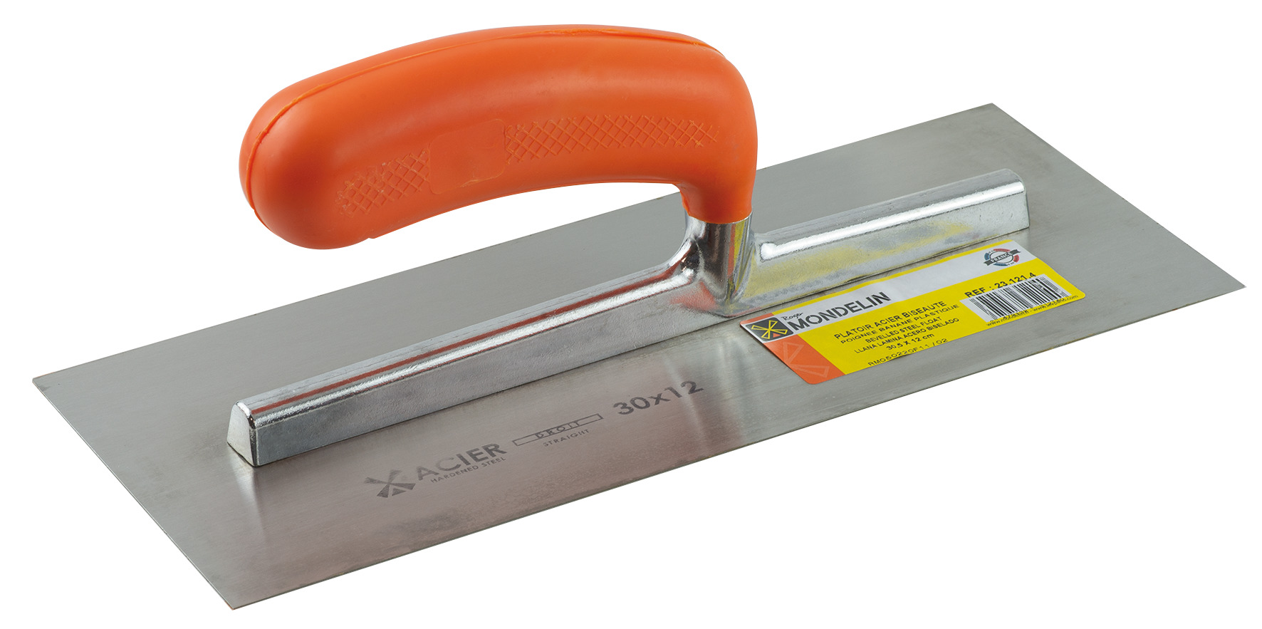 Gletiera 0,5 mm cu montura de aluminiu, lama flexibila si tesita, maner banana